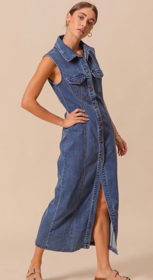 Maxi Denim Dress